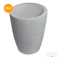 Round Beige Planter Pot